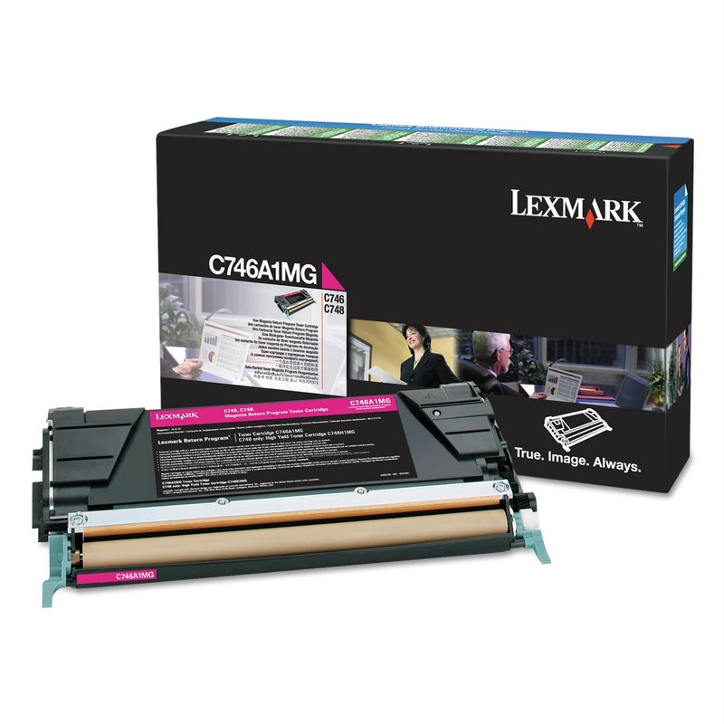 Lexmark C746A1MG Return Program Toner Cartridge, Magenta
